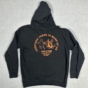 Volcom Girl‎ Hoodie Size Med Pullover Graphic Print Together There Is More Of Us